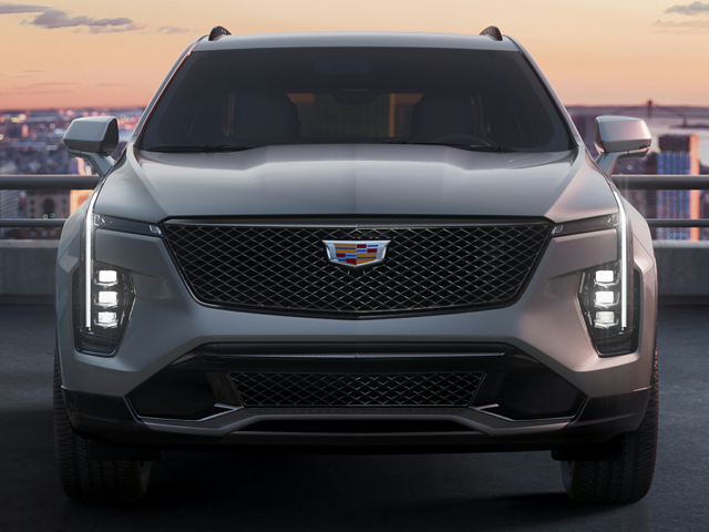 The front of a Cadillac XT4